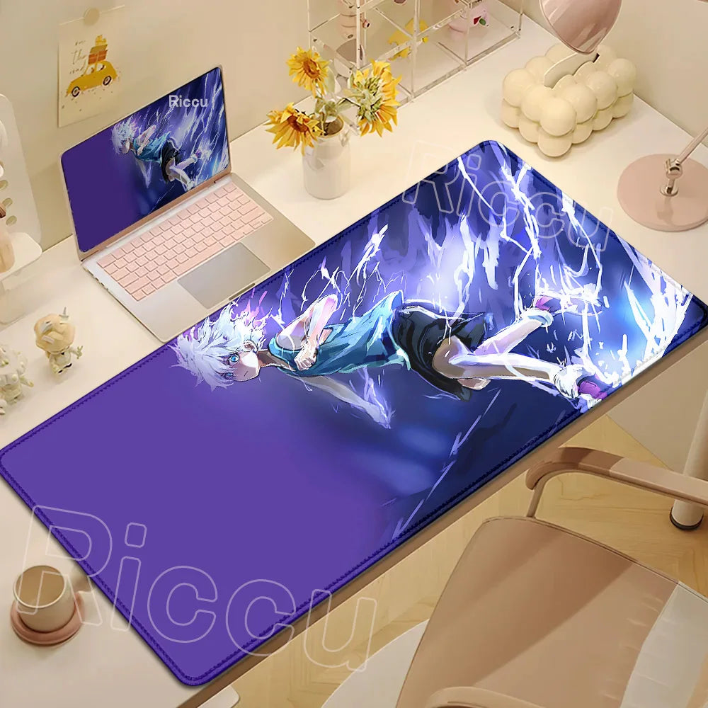 New Hxh Large Mousepad Hunter X Hunter Mouse Pad XXL Gaming Accessories Office Gamer Keyboard Desk Mat Non-Slip Laptop Anime Rug