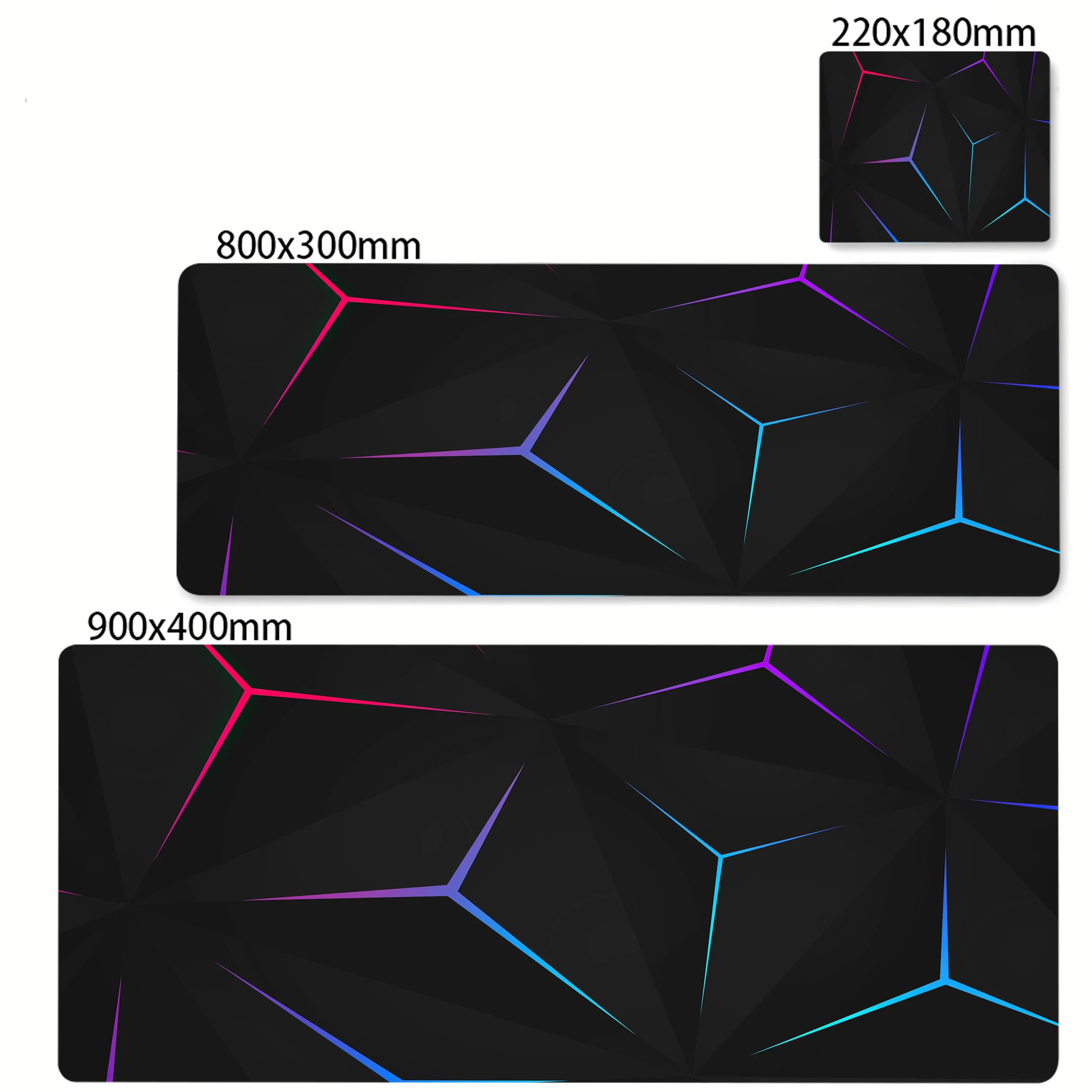 Colorful Hexagon Mouse Pad Large Computer Office Game Table Mats XXL Rubber Anti-slip Gaming Keyboard Mousepads Long Desk Pads