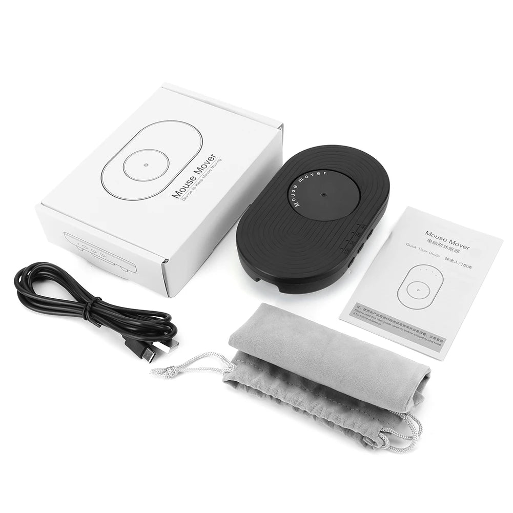 Mouse Jiggler Undetectable Mouse Mover Virtual Automatic Move Wiggle Shaker Simulator with ON/OFF Switch for Computer Awakening