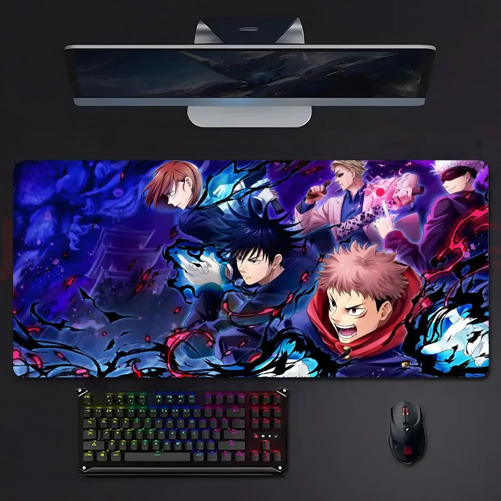 anime supernatural J-Jujutsu K-Kaisen Mouse Pad Mousepad Large Gaming LockEdge Thickened PC Table Desk Mat