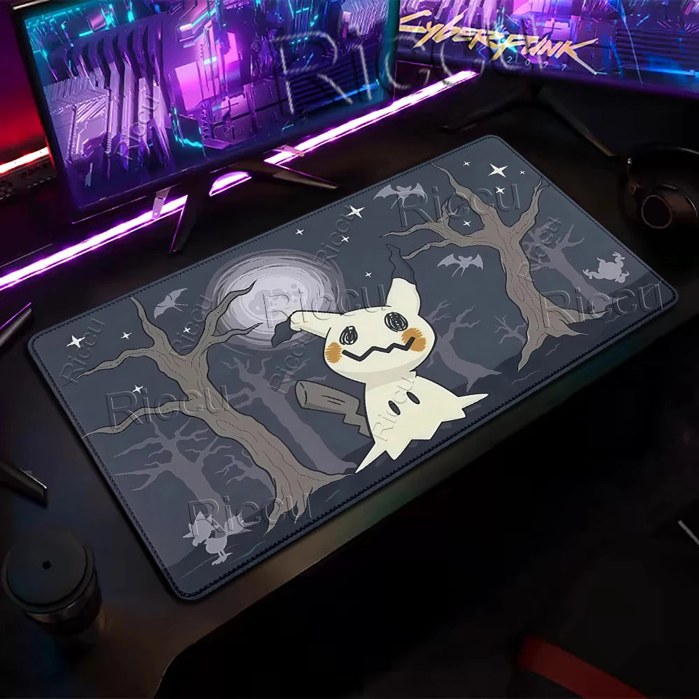 XXL Mousepad Laptop Japan Cool Anime Mouse Pad Large pokemon Mimikyu Gaming Mat Gamer PC Cabinet Keyboard Rug Desk Accessories