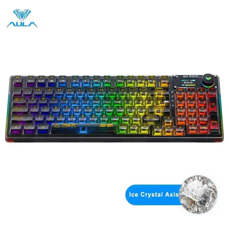 AULA F98PRO (Transparent) Wireless Mechanical Keyboard