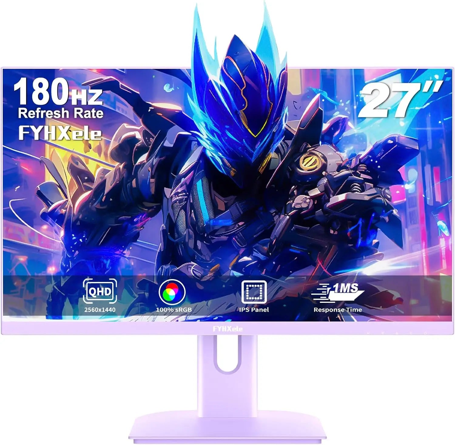 FYHXele 27 inch 180Hz IPS Gaming Monitor 1Ms Fast Response Speed 1920 * 1080 HDMI DP Ultrawide PC Support Vesa Wall Mount