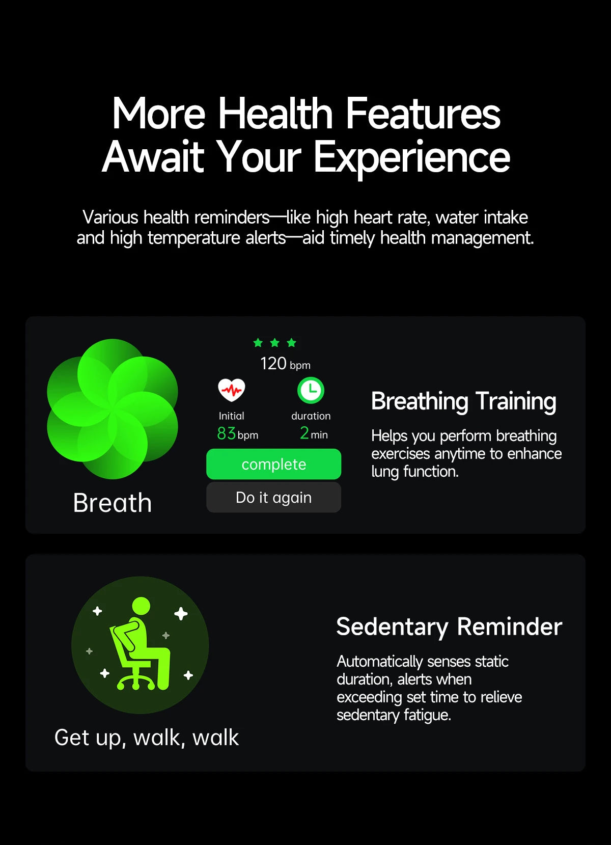 New Laser Treatment Three High Smart Watch Men ECG Heart Rate Uric Acid Health Tracker 1.95 inches Sapphire Glass SmartBracelet