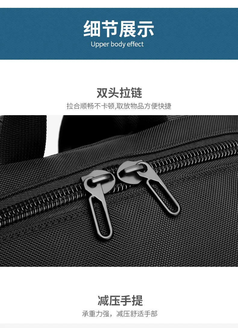 OZUKO Men Backpack Large Capacity 16 inch Laptop Backpacks USB Charging Teenager Schoolbag Male Waterproof Travel Bag Mochilas