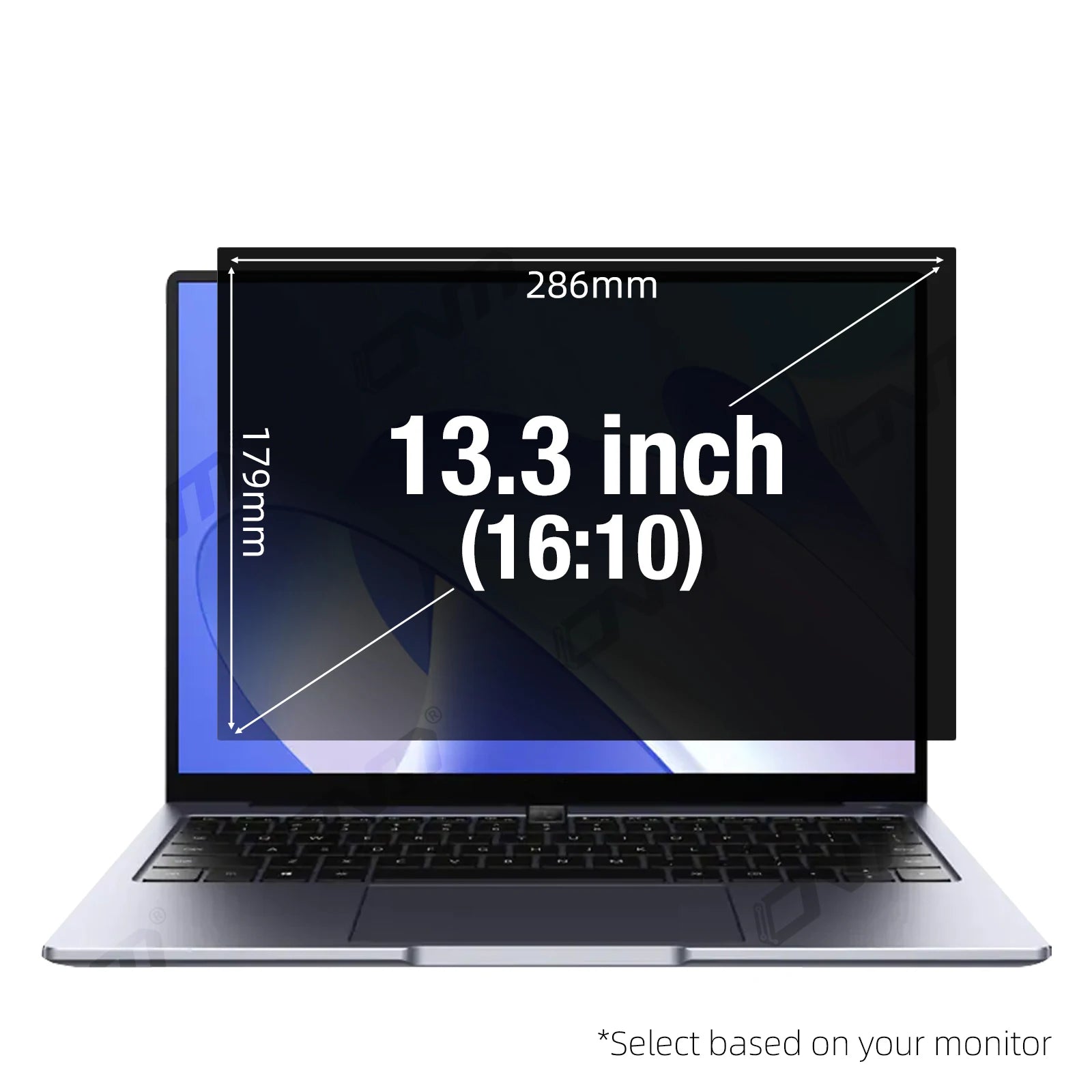 Privacy Screen Protector 11.6-32 inch 16:9/16:10/5:4 Laptop Desktop, 28° Anti-Spy Anti-Glare Matte Blue Light Filter Film 0.45mm