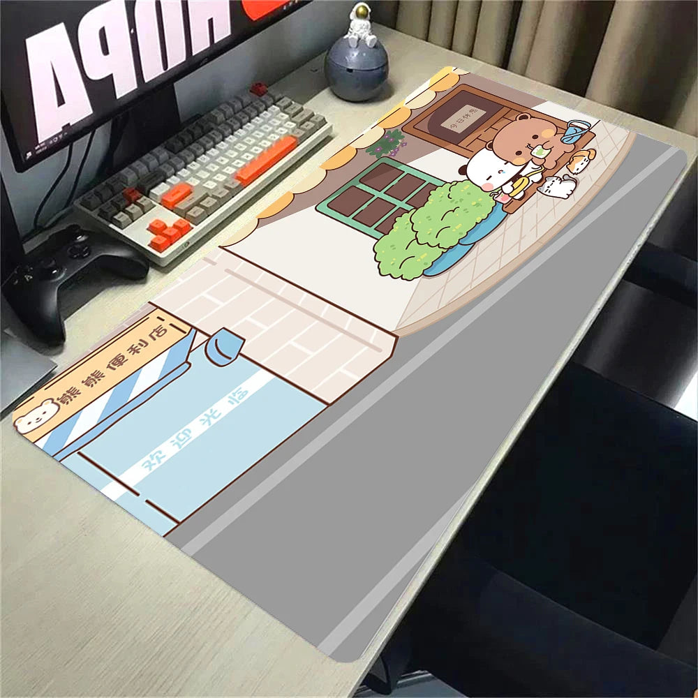 Bubu Dudu Gamer Deskmat Xxl Mouse Pad Anime Computer Table Mat Pc Gaming Accessories Mousepad Large Mats Office Mause Pads Setup