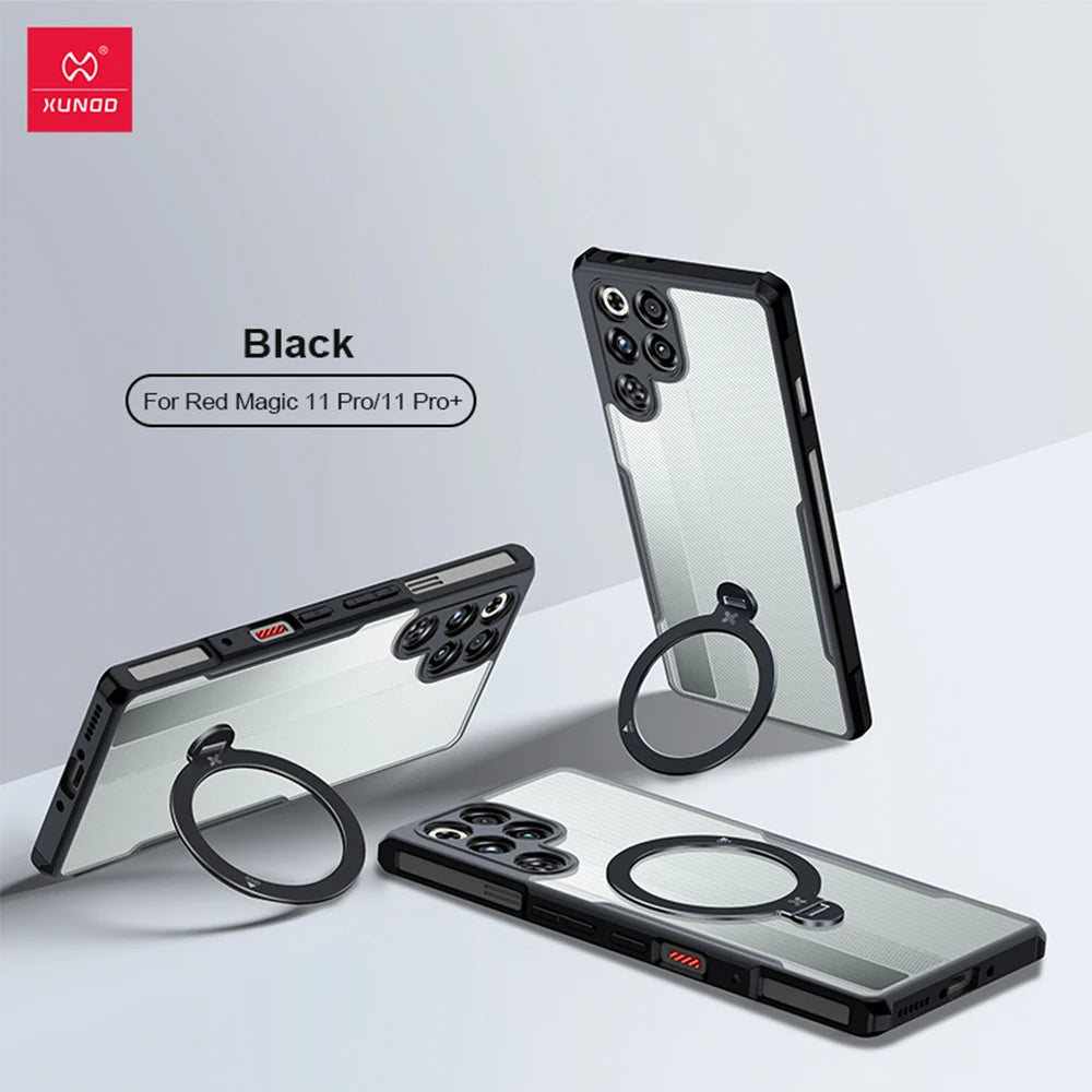 Xundd For Nubia Red Magic 11 Pro RedMagic 11 Pro Plus Case,Airbag Shockproof Shell,Camera Protection,Back Stripe Clear Cover