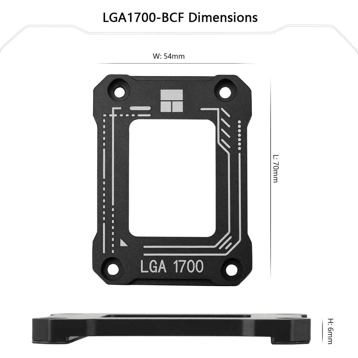 Thermalright LGA1700-BCF Black V2 CPU Anti-Bend Fixer Intel 13th Gen Anti-Bend Fixture with Corrective Intel CPU Fixing Bracket