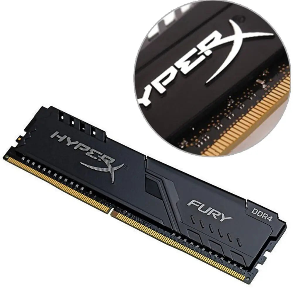 HyperX Fury Memory DDR4 4GB 8GB 16GB 32GB RAM 3200MHz 2666MHz 2400MHz 2133MHz Desktop RAM 1.2V DIMM PC-21300 25600 - WinSupport Tech