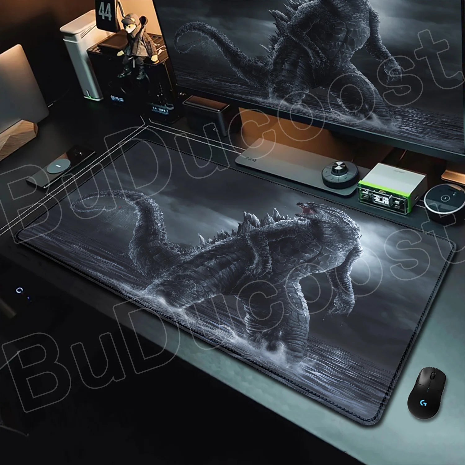 G-Godzillaes Mouse Pad Personalized Pattern 900x400mm XXL Lockedge Office Laptop Game Computer Desk Mat Table Keyboard Mouse Pad