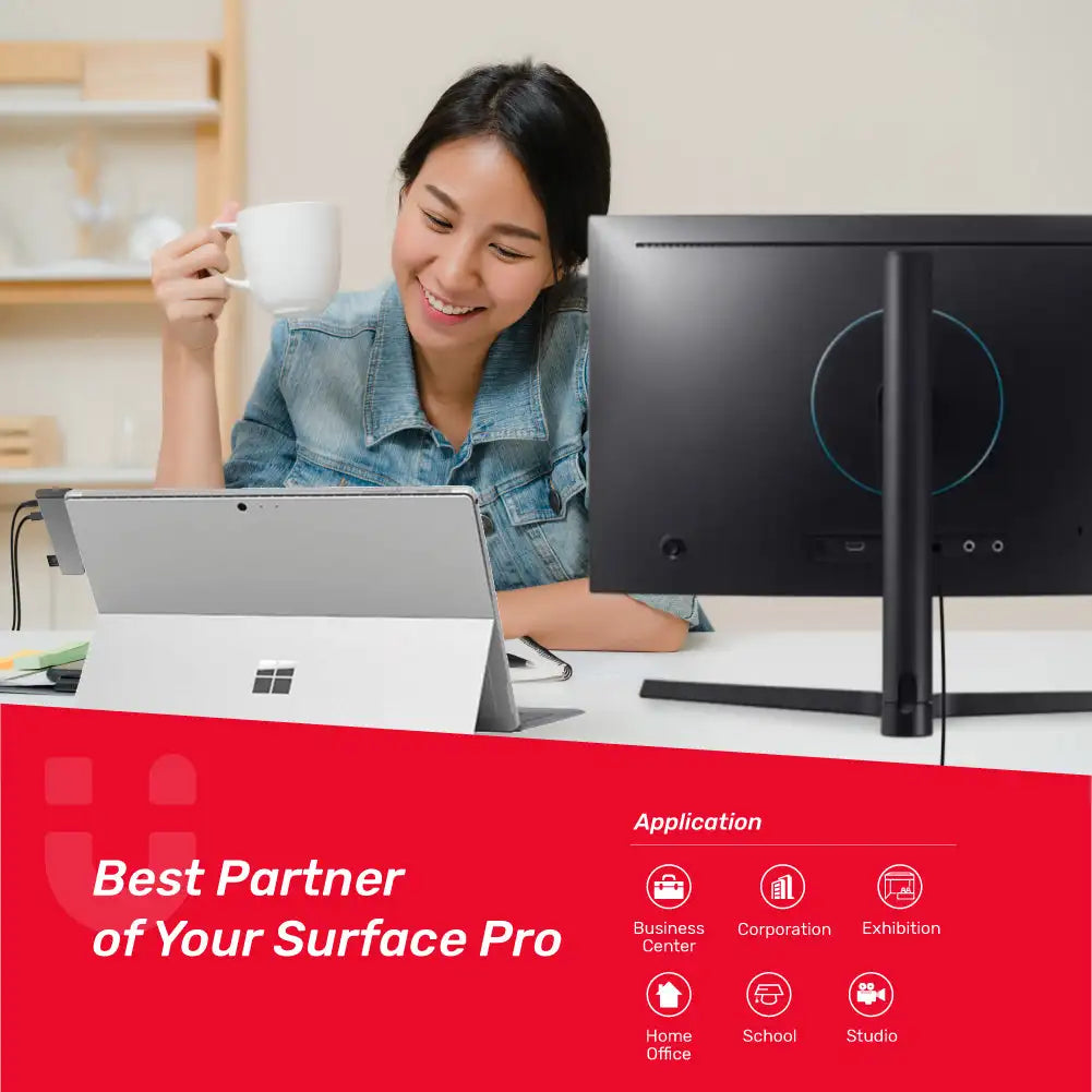 Unitek USB 3.0 HUB for Microsoft Surface Pro Mini Display Docking Station 4K HDMI Micro SD/SD Card Reader Adapte
