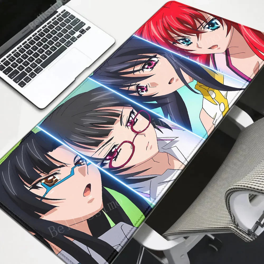 High School DxD Animation Computer Table Decoration mousepad Speed Big mouse pad Large Setup Gaming Accessories Keyboard deskmat