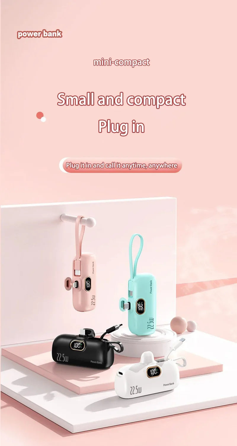 Lenovo Mini Convenient Mobile Power Bank 30000mAh Portable Fast Charging Suitable For iPhone For Samsung External Battery 2026