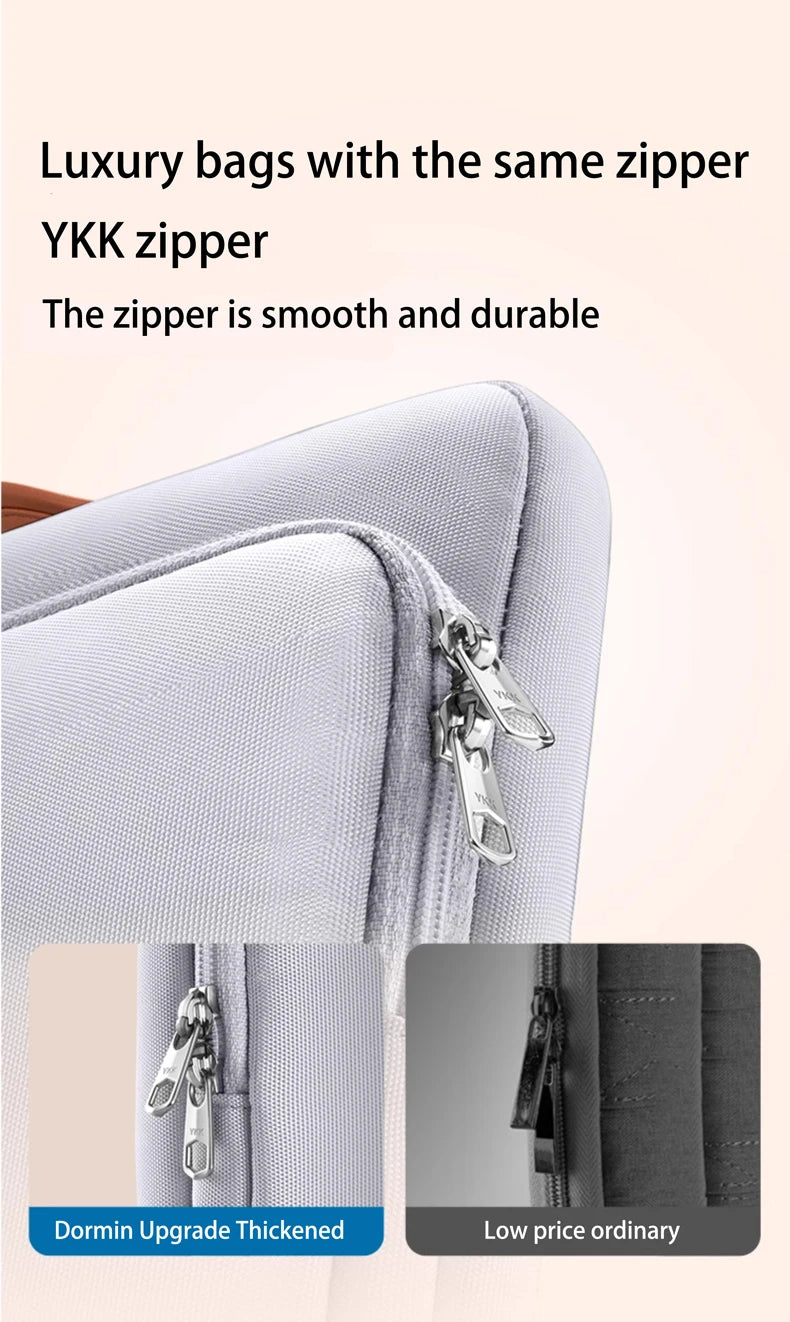 Dormin Shockproof Laptop Crossbody Bag – Protective Sleeve with Adjustable Strap & Handle for MacBook Air 13”, MateBook 14, Lenovo, Huawei