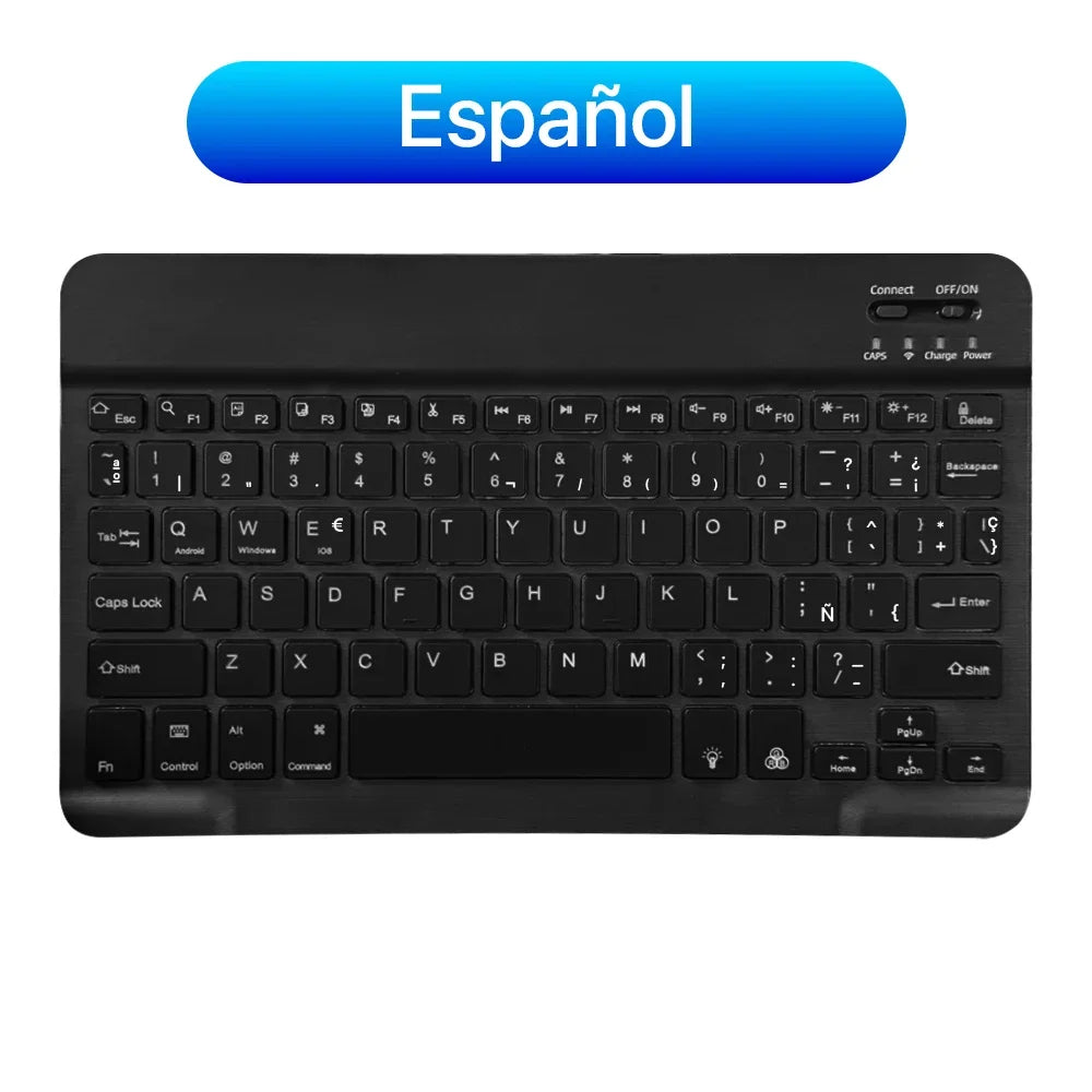 2026 Portable Bluetooth Backlit Keyboard For Xiaomi iPad / iOS Android Windows Tablet Phone Wireless Keyboard With Mouse Spanish