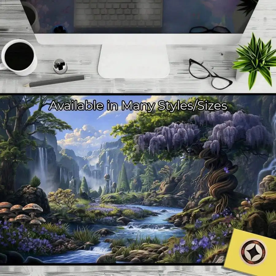 LED Edge Lit Gaming Mousepad XL With USB Cable 14 Light Modes RGB