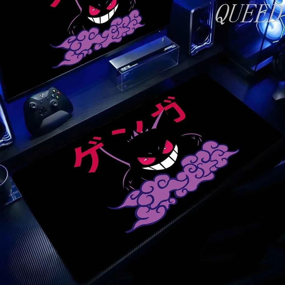 Laptop Black Gaming Accessories Mouse Pad Keyboard Non-slip Rug PC Japan Anime P-pokemon Gengar Mousepad Gamer Keyboard Carpet