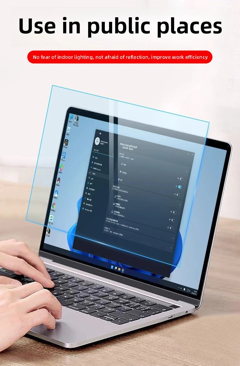 Suitable for 13.3-inch Lenovo Yoga Book9 13IMU9 computer screen film HD anti-reflective anti-blue anti-peeping protective film