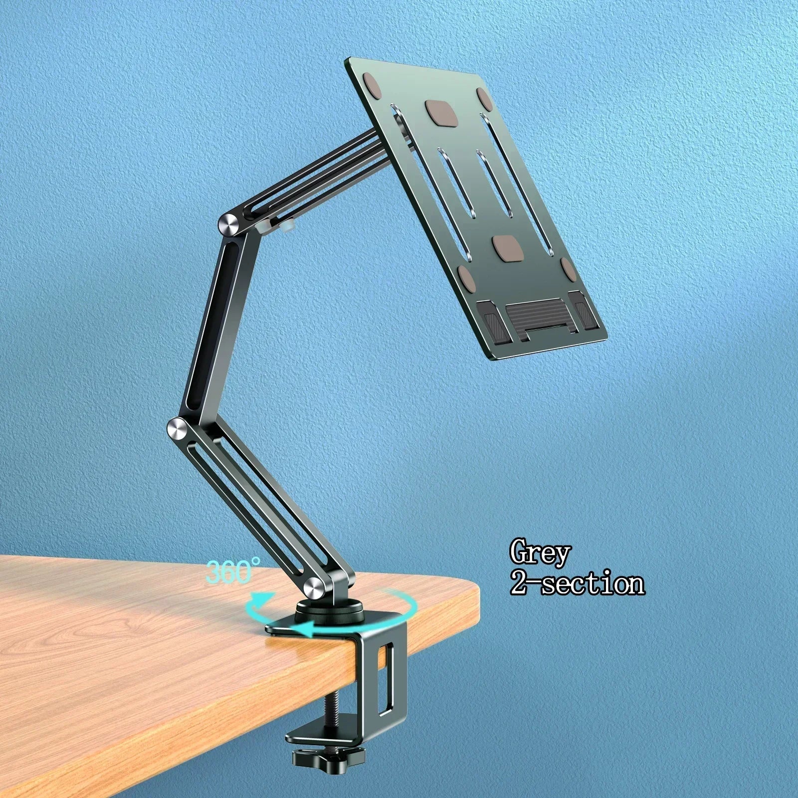 Eary Laptop Mount for Desk, Laptop Arm Mount with 360°Rotating for Notebook up to 17 inch, Adjustable Foldable Laptop Stand Holder - WinSupport Tech