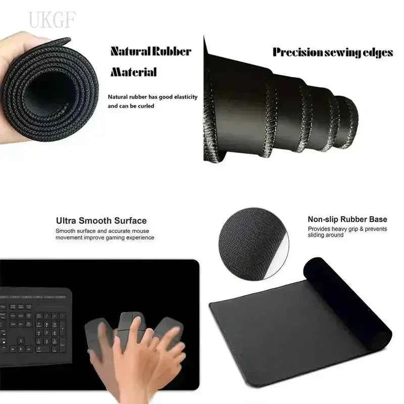 Colorful Hexagon Mouse Pad Large Computer Office Game Table Mats XXL Rubber Anti-slip Gaming Keyboard Mousepads Long Desk Pads