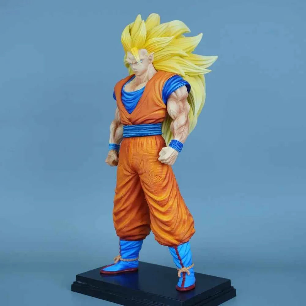 31.5cm/12.4in Anime Dragon Ball Figure Super Saiyan 3 Goku Action Figures Pvc Statue Desktop Ornamen Collection Model Toys Gifts