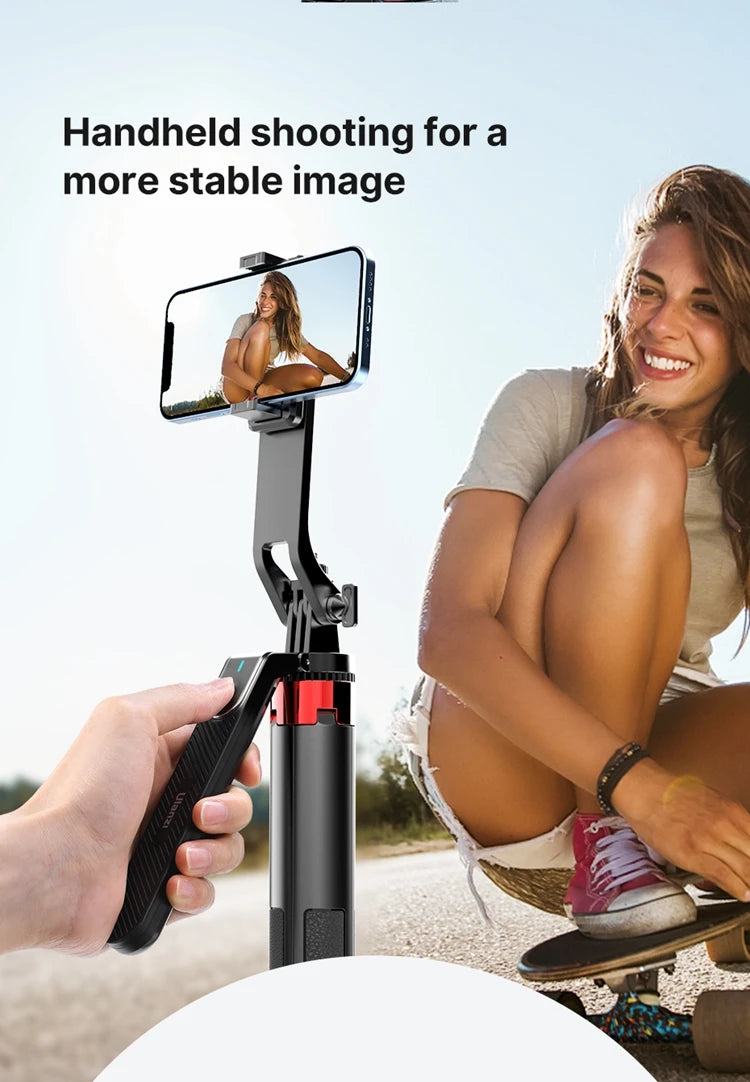 Ulanzi MA09 1.8m Selfie Stick Tripod for iPhone 17 15 Android Phone with Remote Control Panoramic Ball Head Holder U200 VL49 Kit