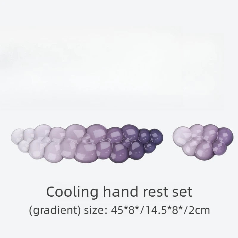 Cloud shaped silicone transparent wristband, mouse pad with wrist rest,non slip keyboard,ergonomic keyboard,mouse pad,wrist rest