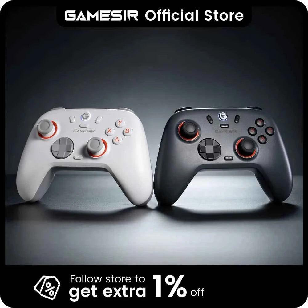 GameSir Nova Lite 2 Wireless Switch Controller Bluetooth Gamepad with Hall Effect for Nintendo Switch, iPhone, Android, PC