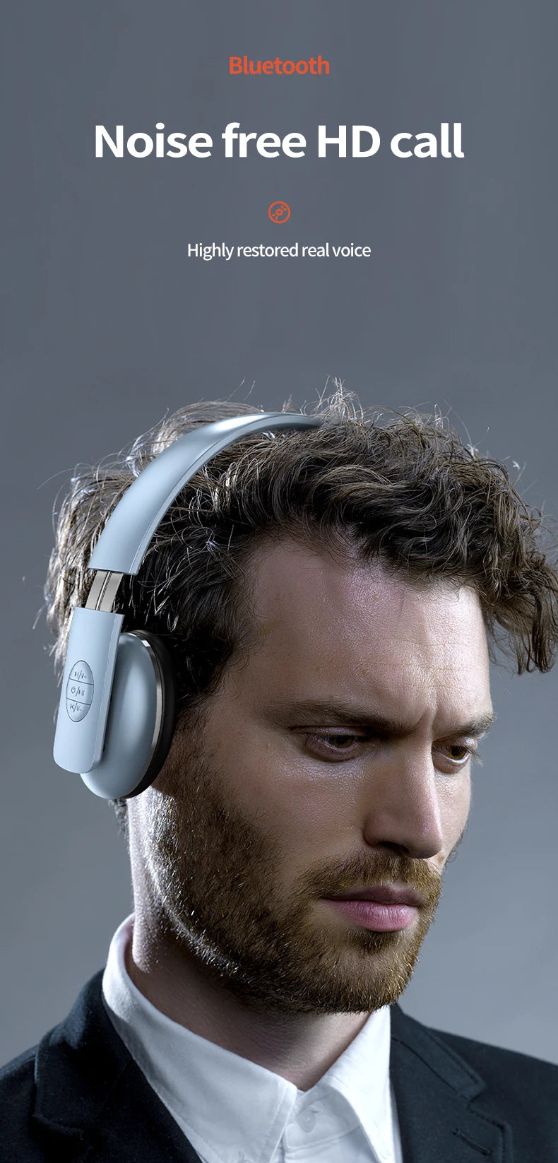 New Retro Bluetooth Wireless Over-Ear Headphones Foldable Lightweight Noise Reduction Vintage Fashion Headset For Students Gifts