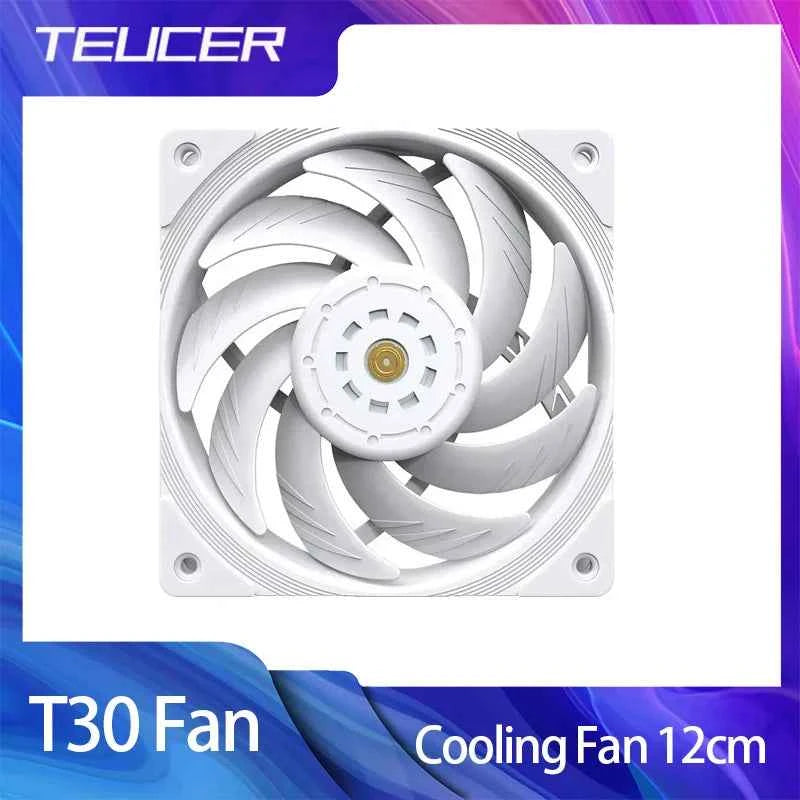TEUCER T30 Computer Case Fan 12CM 4PIN PWM CPU Cooler Fan PC Case Silent Fan 120mm