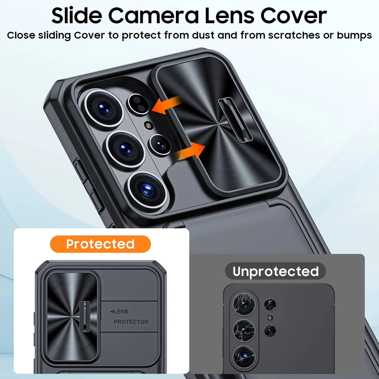 WEFOR for Samsung Galaxy S26 Ultra/S26 Plus/S26 Case Wallet, Built-in Card Holder (3-4 Cards) & Slide Camera Cover & Kickstand