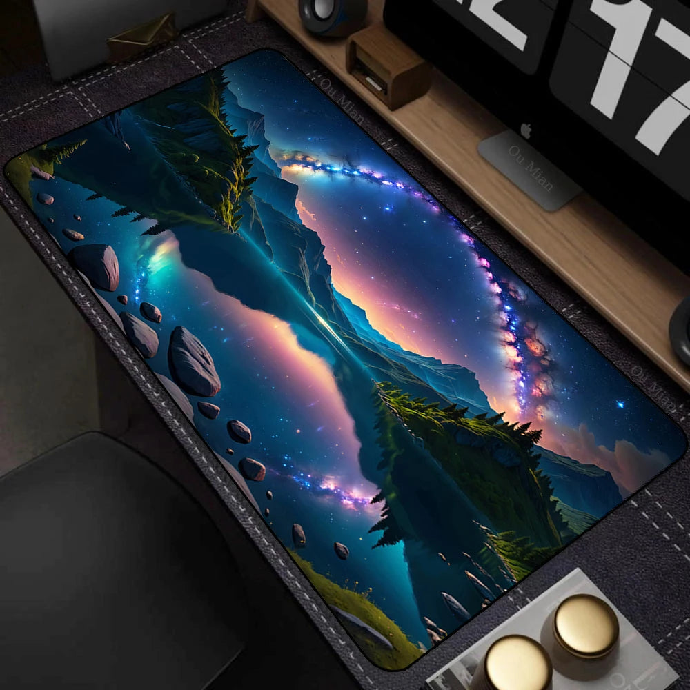 XXL Mouse Pad Anime Natural Scenery Mousepad Large Teclado Mousepad Pc Keyboard Gaming Table Mats Laptop 900x400 Mouse Mat