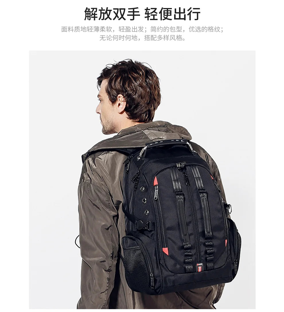 BANGE Large Multi-Function 40L Laptop Backpack 17 Inch Durable Travel Backpack School Bag For Teenagers with USB Recharging Port