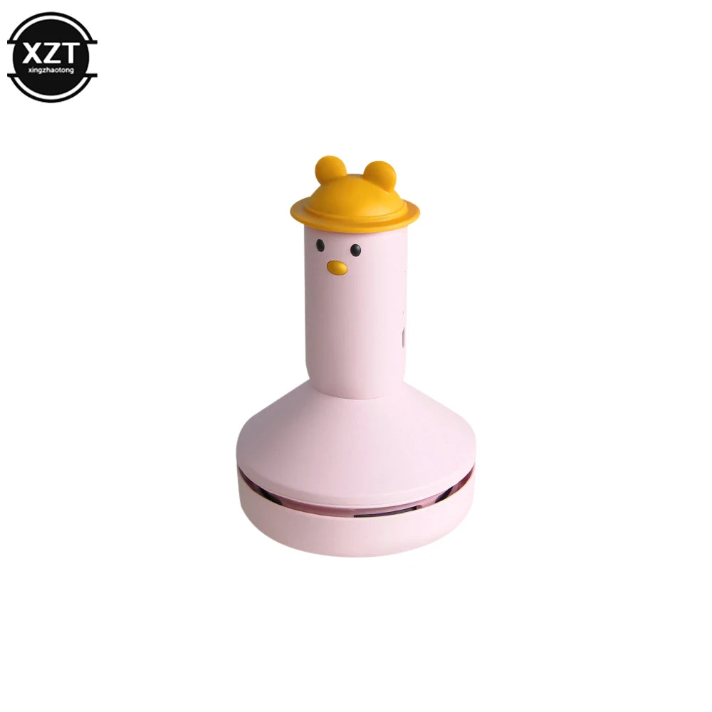 Handheld Desktop Vacuum Cleaner Portable USB Wireless Vacuum Cleaner Cartoon Desktop Keyboard Cleaning Tools