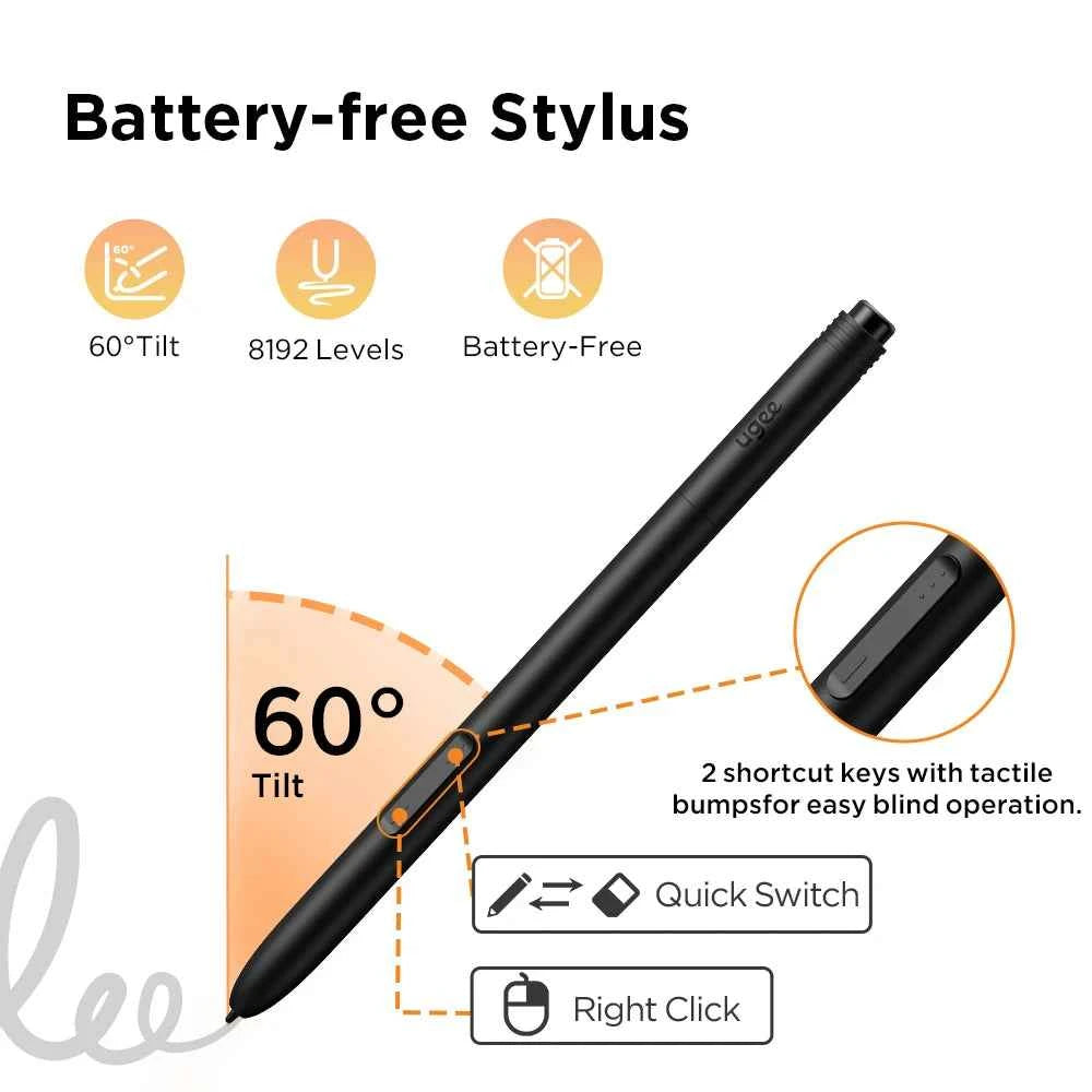 Ugee UE12 & UE12 Plus Drawing Tablet Graphic Table  Draw Display Digital Board Writing Pad Monitor for PC Windows Design Android