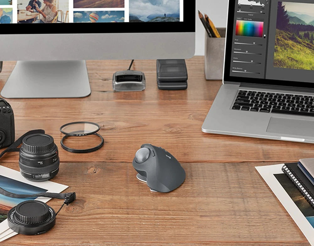 Mouse Logitech MX ERGO S Ergonomic Mouse Trackball Mouse Wireless Bluetooth Quick Charging with Unifying Receiver Office work