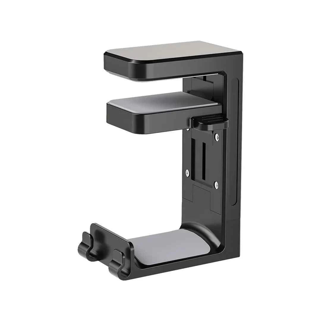 2-in-1 Universal Clip-On Headphone Stand – Adjustable Desk Hanger