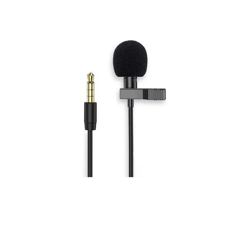 1/3/5pcs Portable 3.5mm/Type C Mini Microphone For Phone Clip-On Lapel Lavalier Professional Mic For PC Laptop Mobile Microphone