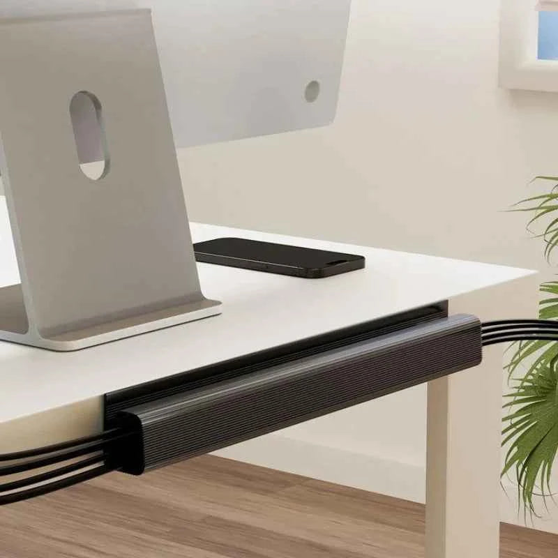 Under-Desk Cable Organizer 40cm Self-Adhesive Cable Management Cables Raceway For Home and Office