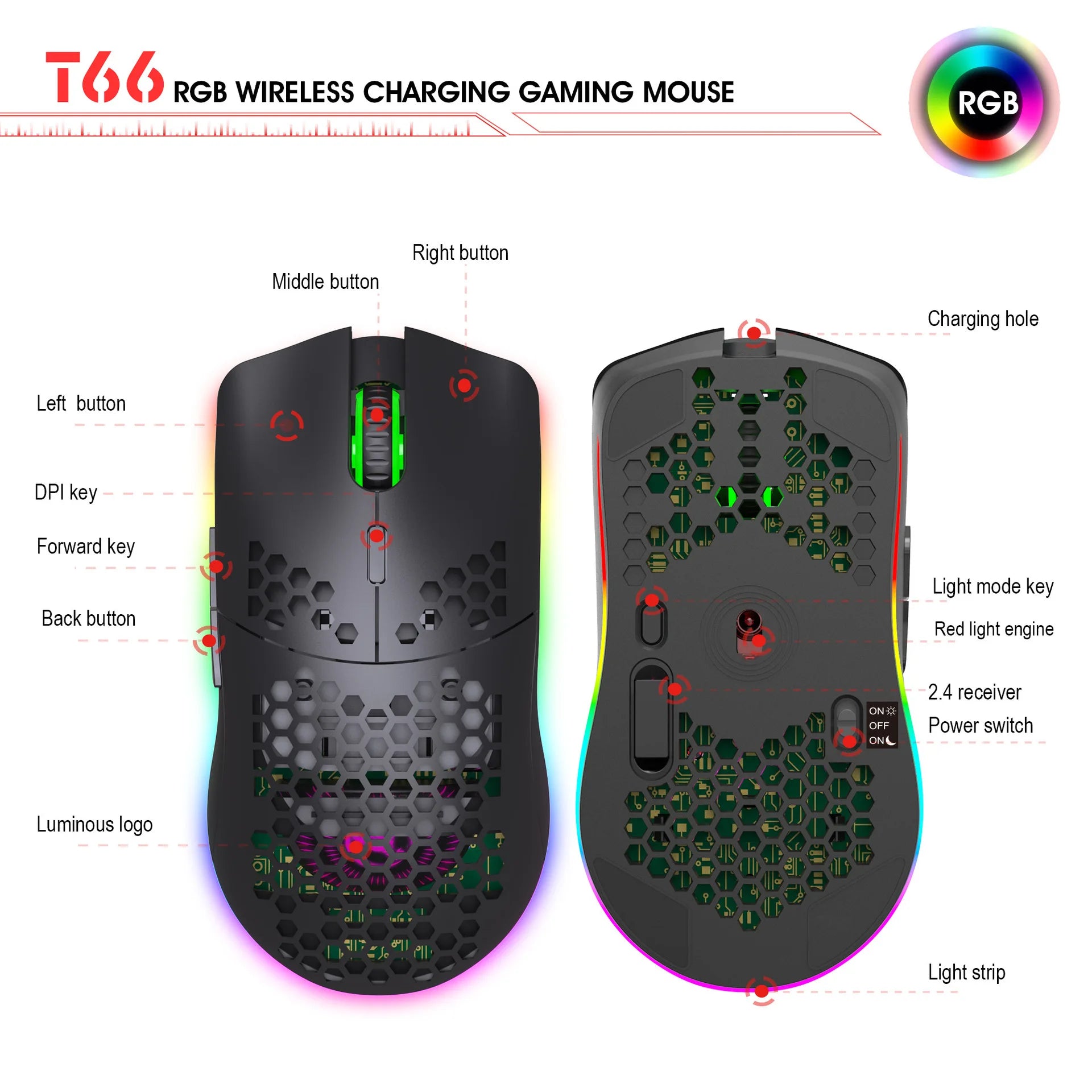 Wireless keyboard mouse combo Bluetooth key board  60% kit 2.4Ghz computer white Gamer keyboards Mice combos set teclado pc