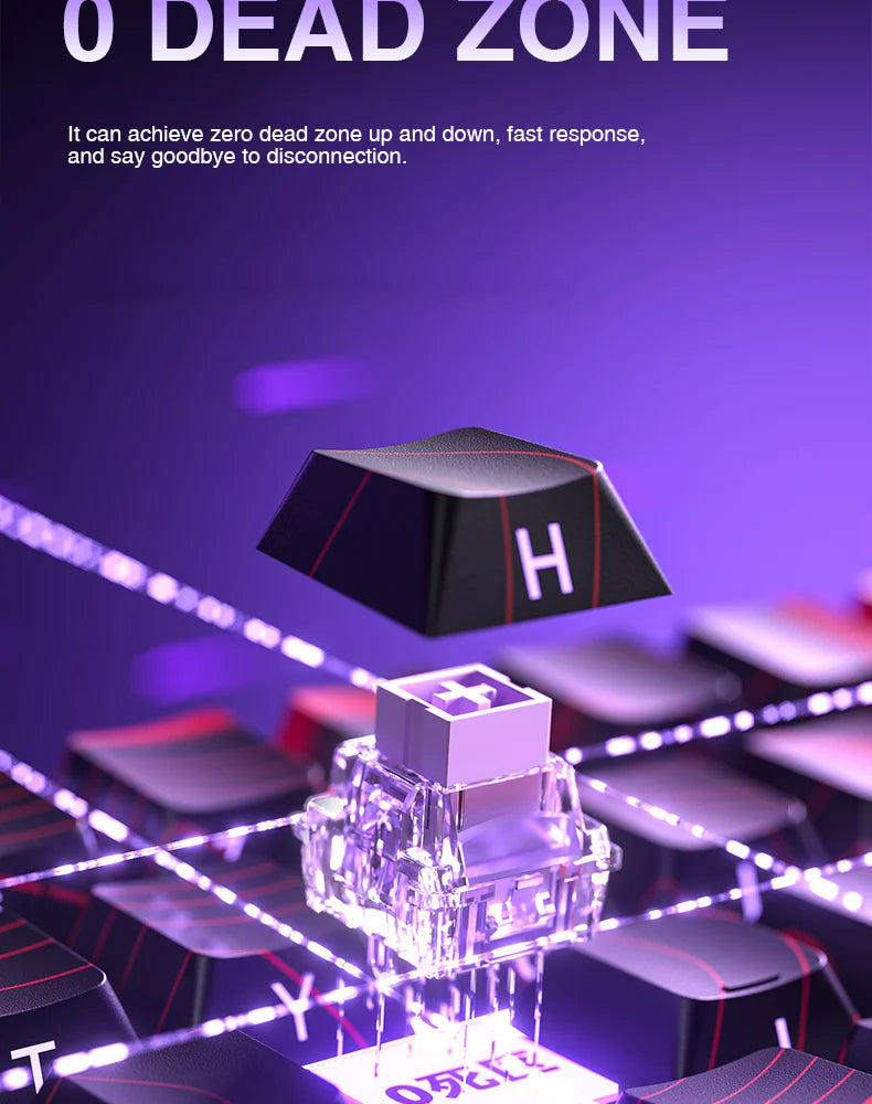 AULA WIN68 HE Esports Magnetic Switch Keyboard Rapid Trigger 8K Return RGB Hotswap 60% 68% Custom Game Keyboard