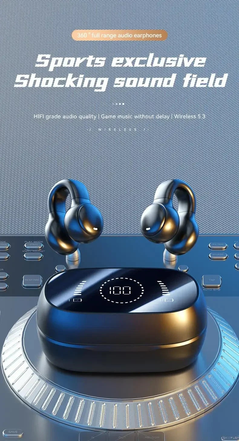 New Model 2026 X51 Wireless Earbuds Bluetooth Headset Charging Earphones Bone Conduction Headphones Sport With Mic free