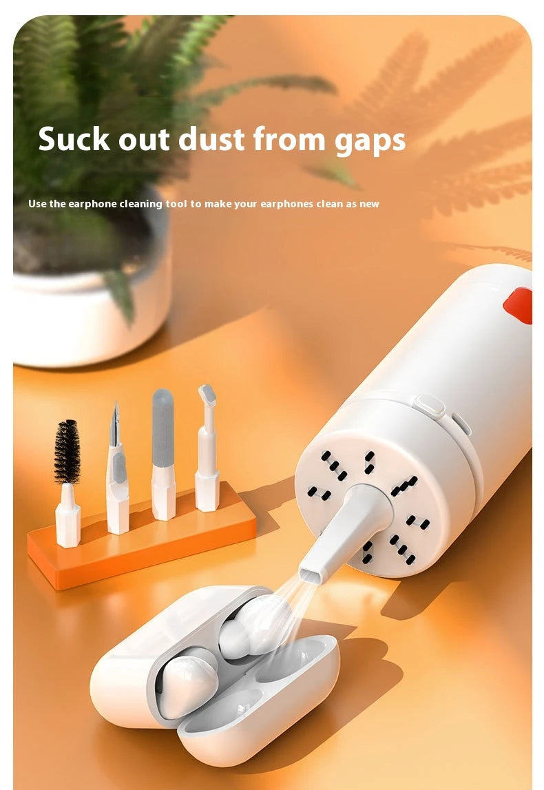 21-in-1 Electric Vacuuming Computer Multi-function Cleaning Brush Kit Camera Headset Keyboard Cleaning Supplies (with detergent)
