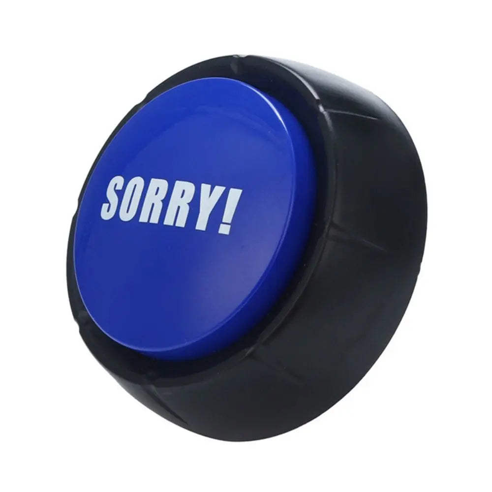 Funny Interactive Yes No Button Communication Game Show Maybe Sorry Button Multifunctional Sound Prop Answer Buzzers Gag Gifts
