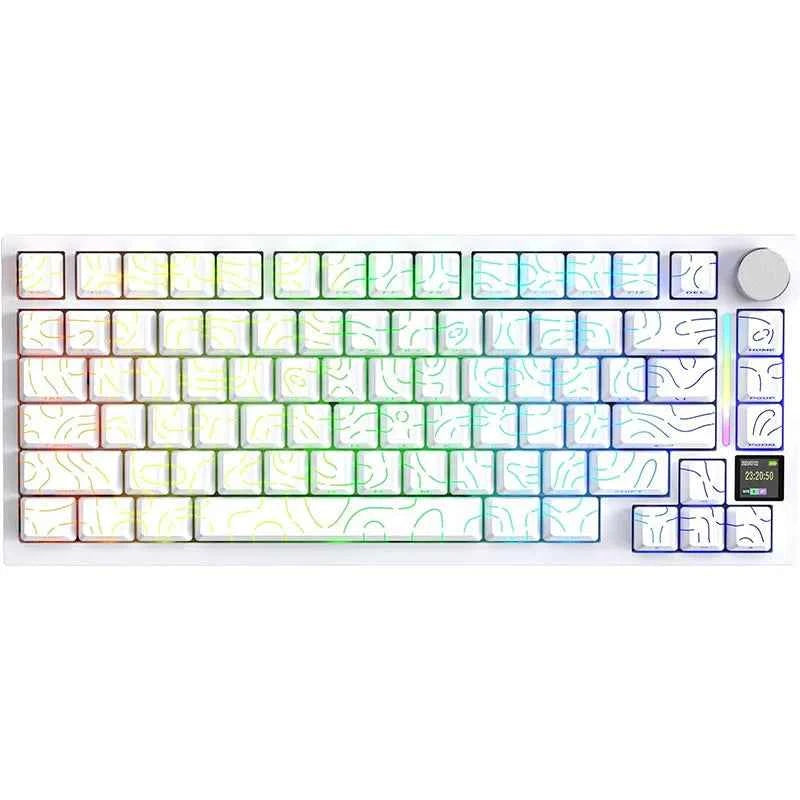ATTACK SHARK X820 Ultra Wireless Mechanical Keyboard with TFT Smart Display & Knob, Hot Swappable, RGB South Facing LED