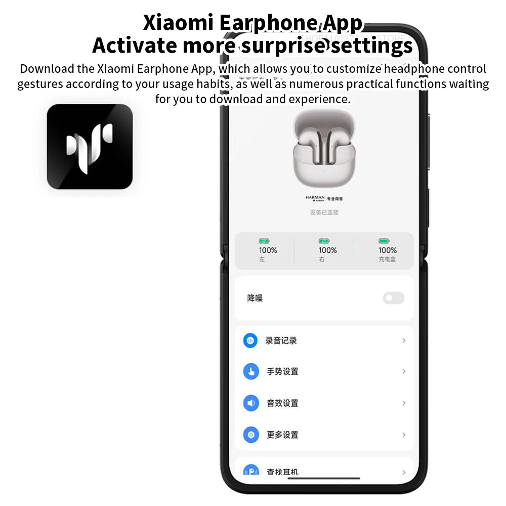 Original Xiaomi Buds 5 Earphone TWS AI Active Noise Cancelling HiFi Wireless Bluetooth Sound Recording Headphone Lossless Audio