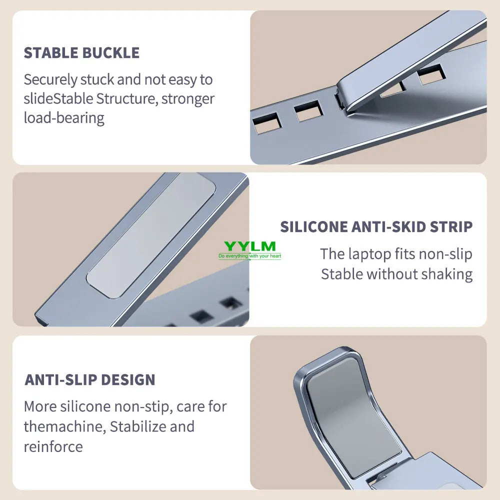 YYLMONE Aluminum Alloy Laptop Stand - WinSupport Tech