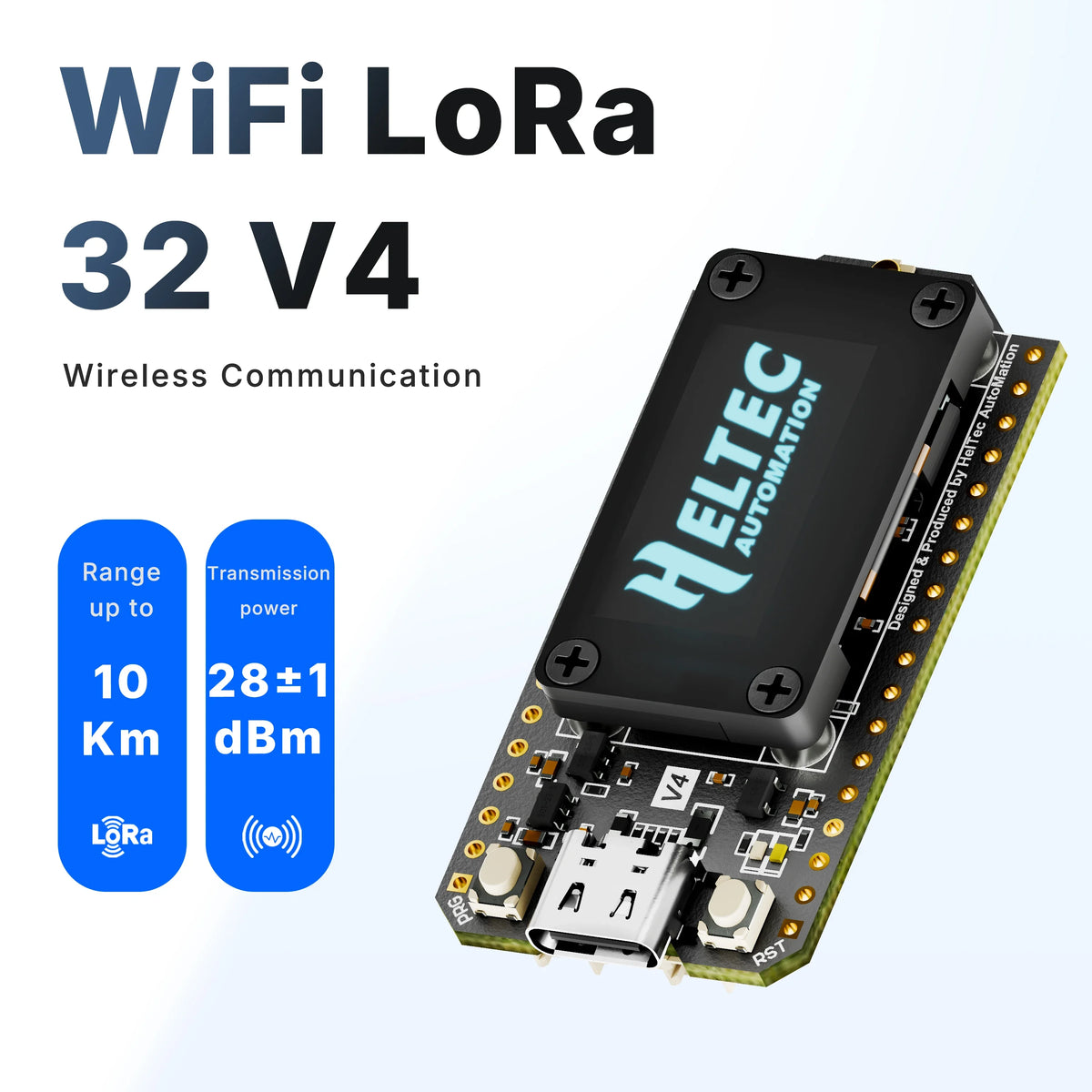 Heltec Wifi LoRa 32 V4 ESP32 SX1262 GPS 0.96inch OLED Meshtastic Solar Powered Dev-Board WiFi BLE Low Power For Arduino IoT