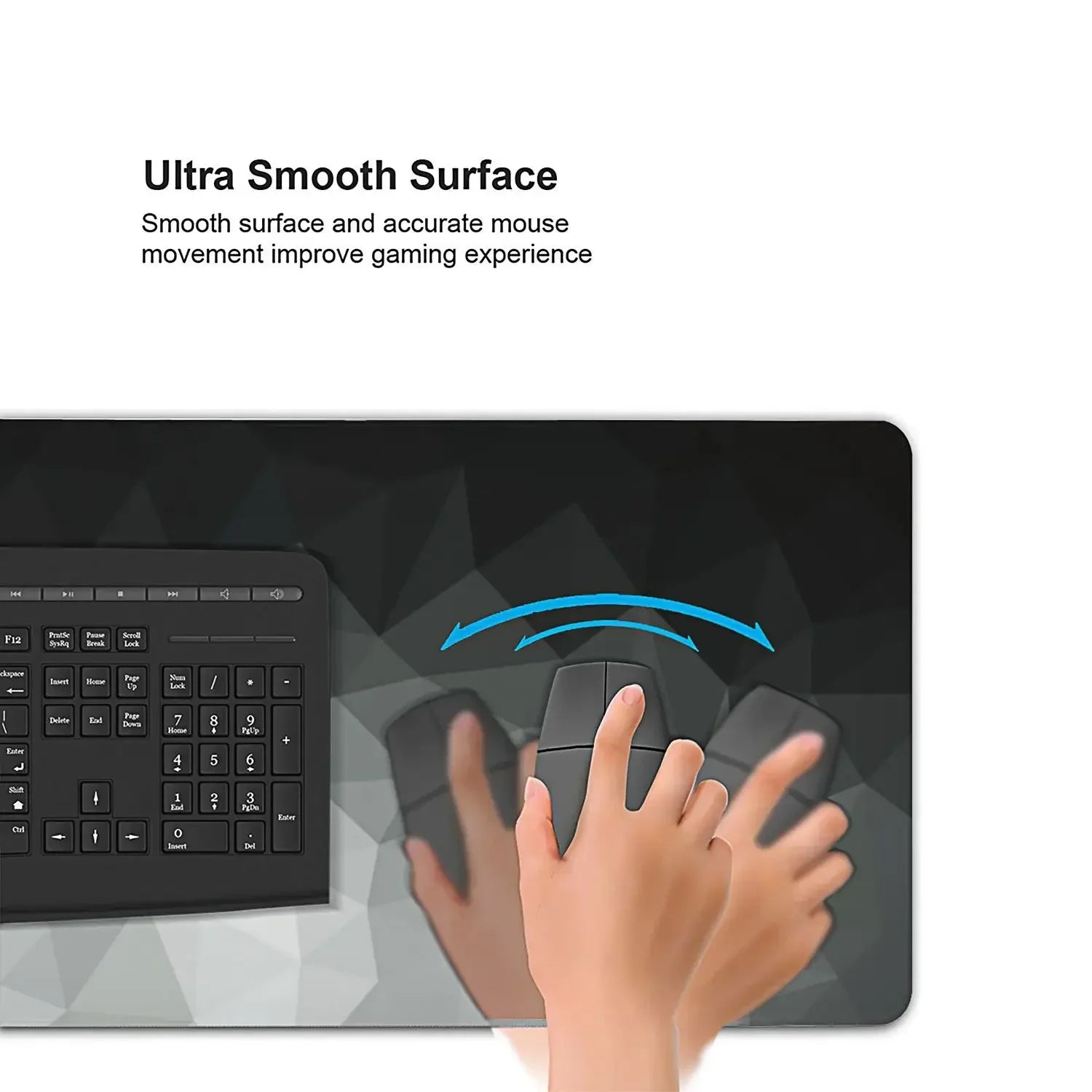 New Large Mouse Pads For Desk, Gaming Mouse Pad, Mouse Pad with Stitched Edges and Non-Slip Rubber Base, Extended And Thickened